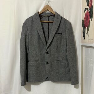 Zara Man 52% Wool Grey Suit Coat